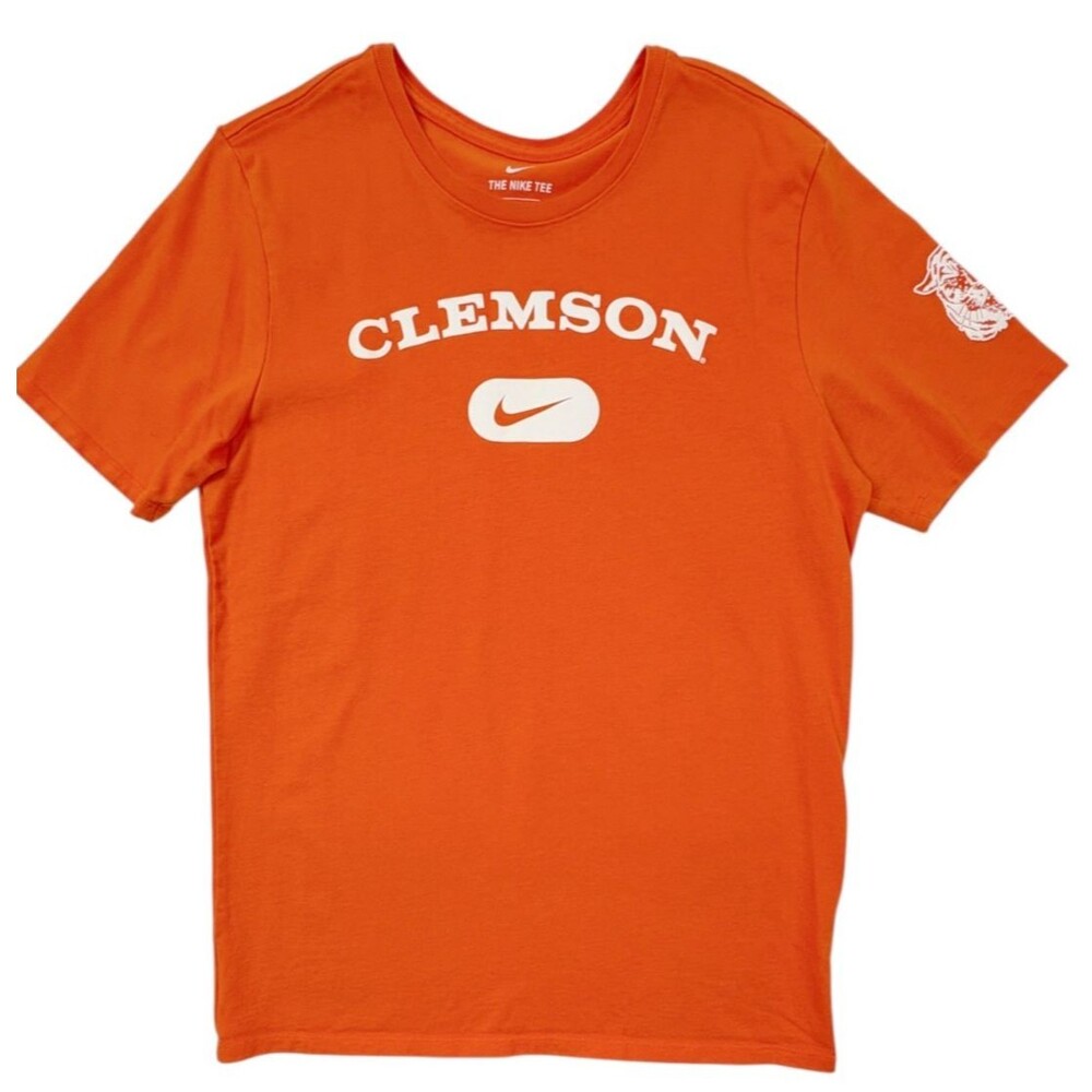 Clemson Tigers The Nike Tee Heavyweight Athletic Cut Tiger Head Shirt L